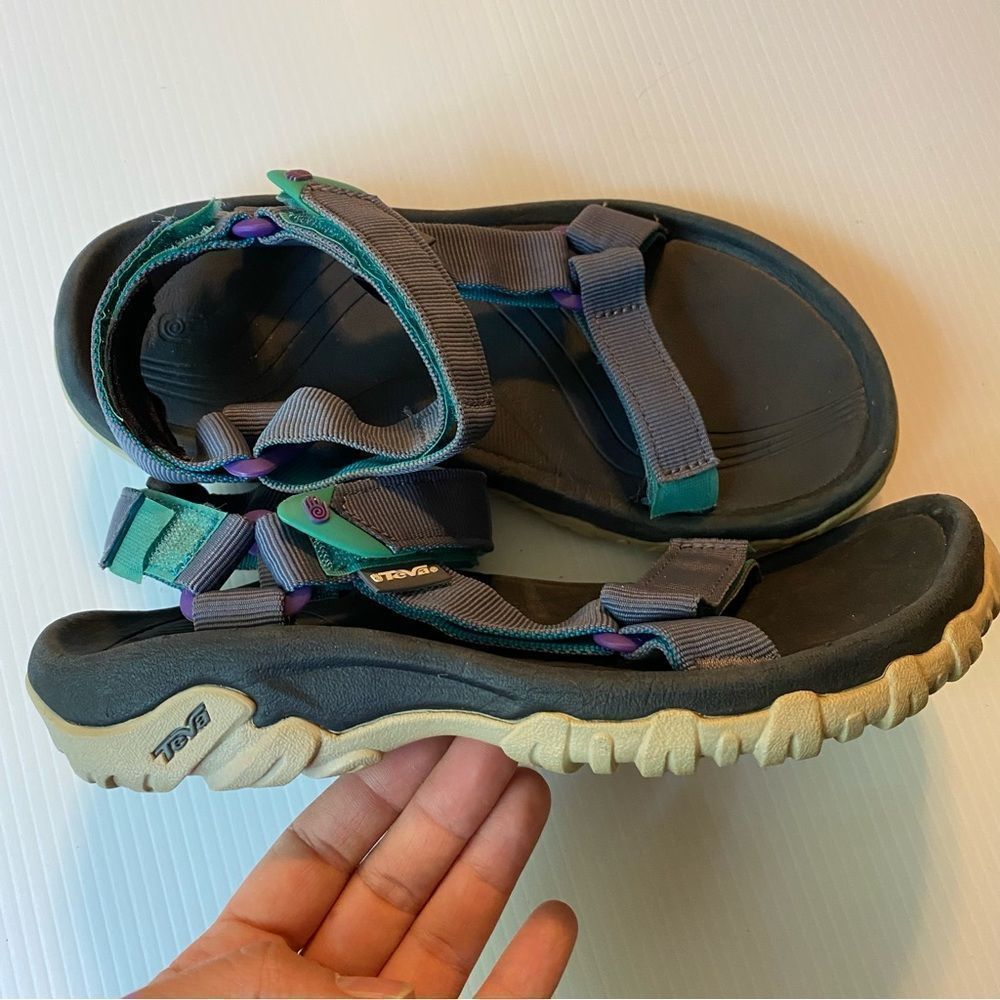 Teva unisex blue hiking waterproof Hurricane shoes sandals-6 - Picture 2 of 7